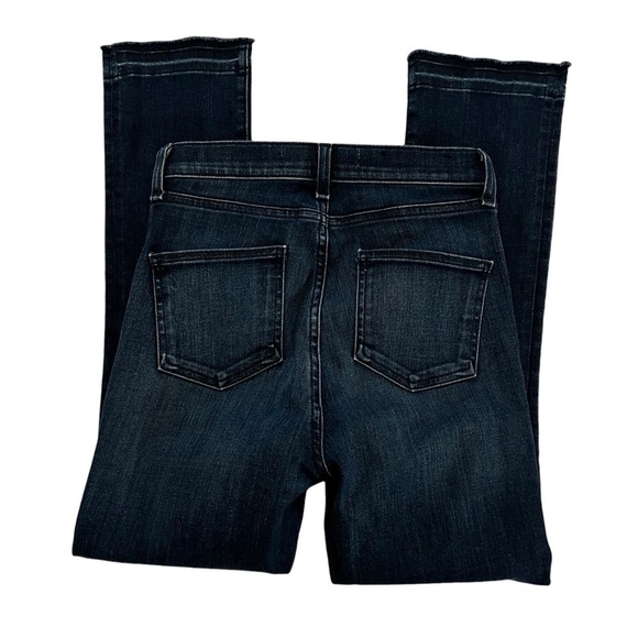 Veronica Beard Carly Kick-Flare Jean High Rise Raw Hem Ankle 25 cropped - Picture 6 of 15